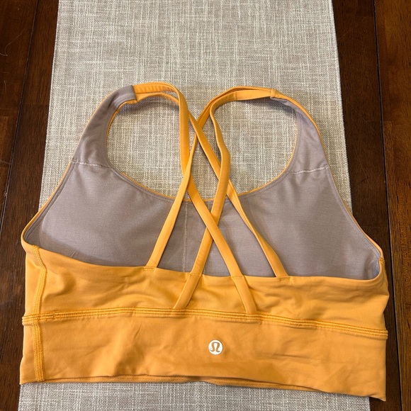 Lululemon Women's Orange Sports Bra - Picture 2 of 2